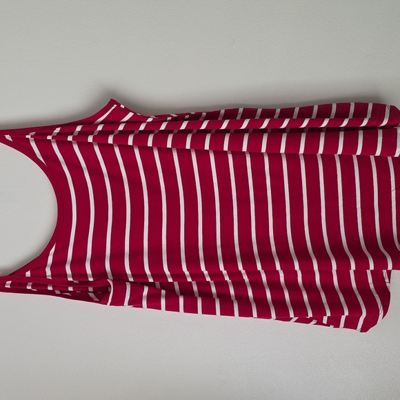 Red and White Striped Zenana Top - Picture 4 of 5